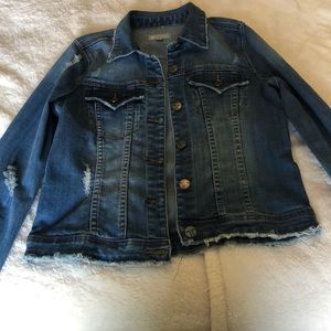 Youth Tractr Distressed Denim Jean Jacket